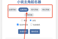 小说主角起名器